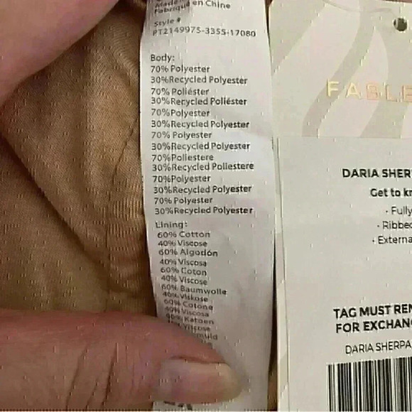 Fabletics Daria Sherpa Jogger 2X Desert Casual Loungewear Pull-On Pockets NWT - Picture 8 of 9